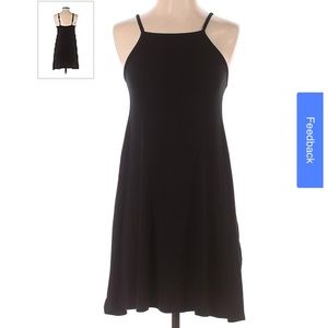 Black high neck t-shirt dress